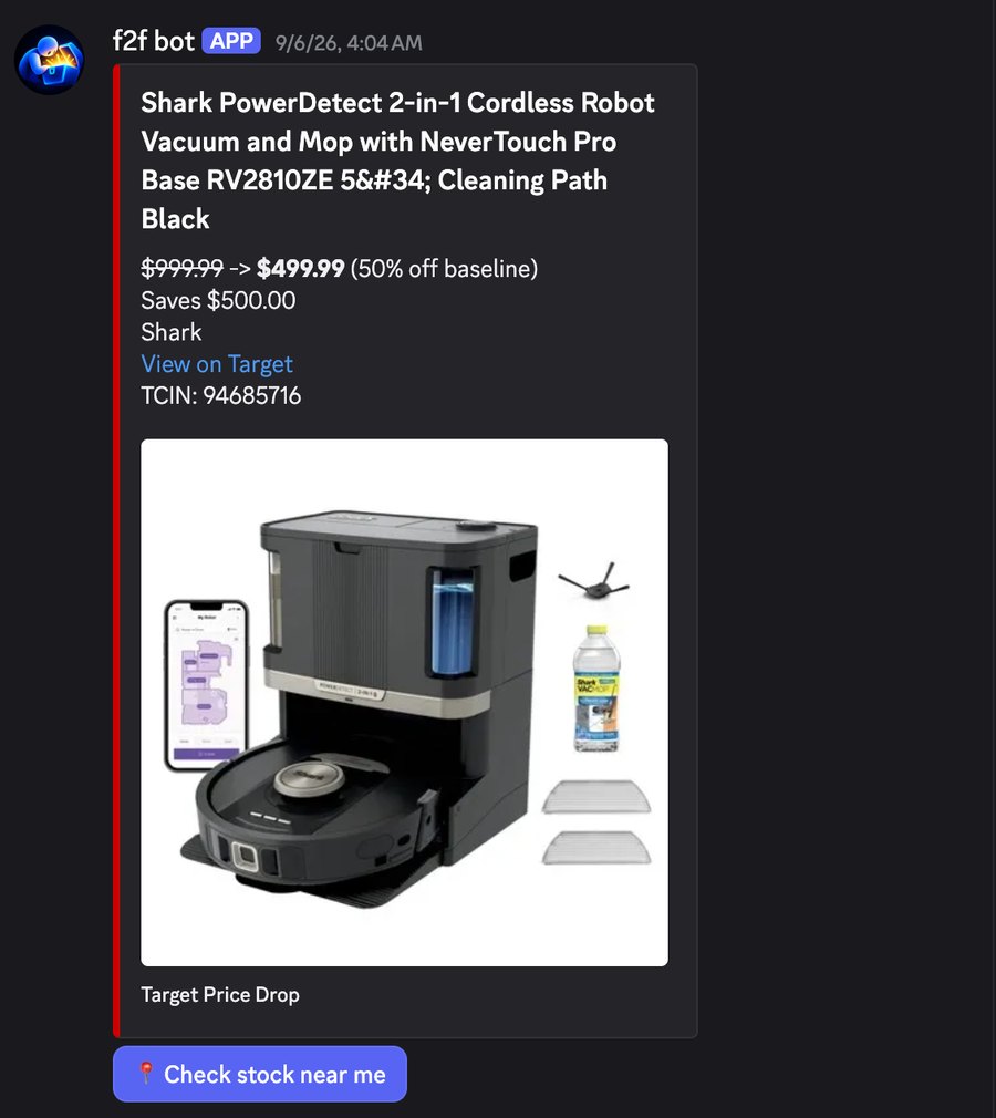 Target price drop alert: Shark PowerDetect robot vacuum and mop at $499.99, down from $999.99